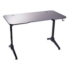 Mesa Gamer KBM! GAMING DG100 Preta Superfície Em Fibra De Carbono Suporte Para Headset E Copo Resistente À Umidade KGDG100PT