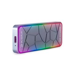 SSD Externo 1TB KBM! GAMING Portátil RGB USB & USB-C Leitura 420MB/s Gravação 410MB/s KGSSE200100