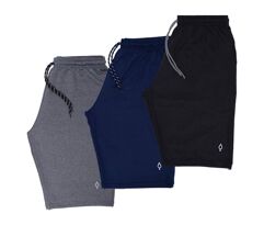 Kit 3 Bermudas Resina Moletom Masculina