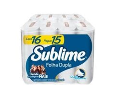 Papel Higienico Folha Dupla Sublime Softys 16 Rolos 30M