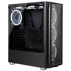 Gabinete Gamer Rise Mode Z3 Glass Lateral em Vidro Fumê RM-Z03-03-FB