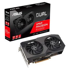 Placa de Vídeo RX 6600 V2 ASUS Dual AMD Radeon 8GB GDDR6 90YV0GP2-M0NA00