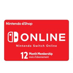 Giftcard Nintendo Switch Online 12 meses