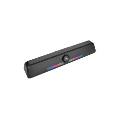 Caixa de Som Gamer Rise Mode Aura Sound S6 RGB Rainbow Bluetooth 5W*2 Preto RM-SP-06-RGB