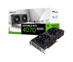 Placa de Vídeo RTX 4070 SUPER Gaming Verto OC Dual Fan PNY 12GB GDDR6X VCG4070S12DFXPB1-O