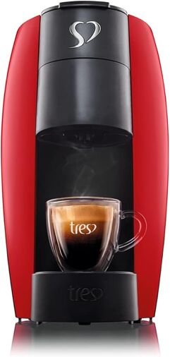 Cafeteira Espresso LOV Vermelha, 127V TRES 3 Corações