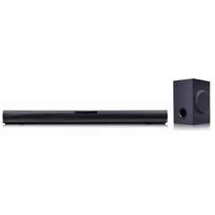 Soundbar LG SQC1 160W RMS 2.1 Canais Sem Fios Bluetooth Óptico USB Auto Sound Engine ASE e Adaptive Sound Control ASC