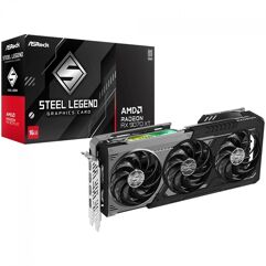 Placa de Vídeo ASRock AMD Radeon RX 9070 XT Steel Legend Dark 16GB 90-GA5VZZ-00UANF
