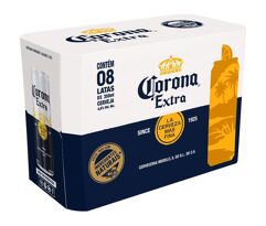 Cerveja Corona Extra Pilsen 8 Unidades Lata 350ml