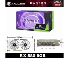 Placa De Video MLLSE AMD RX 580 8GB Gaming GDDR5 256Bit