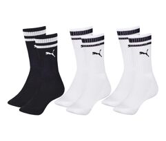 Kit 3 Pares De Meias Puma Listras Cano Longo Sport Original