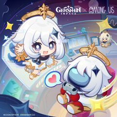 Resgate ítens grátis do Among Us x Genshin Impact PC Playstation Switch Xbox Mobile