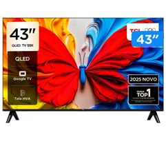 TV 43" TCL Full HD QLED 43S5K Google TV 2 HDMI