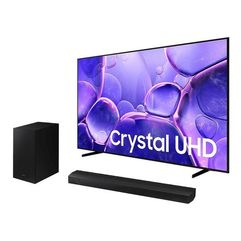 Samsung Smart TV 75" Crystal UHD 4K U8100F 2025 + Soundbar HW-B550