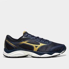 Tênis Mizuno Hawk 5 Masculino Marinho+Dourado
