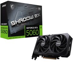 Placa de Video MSI RTX 5060 Shadow 2X OC 8GB GDDR7 912-V537-037