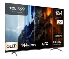 Smart TV TCL 55" QLED 4K WiFi Google TV 144Hz HDR10+ Dolby 55P8K