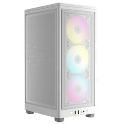 Gabinete Gamer Corsair 2000D RGB Airflow, Mini-ITX, 3x Cooler Fan RGB Slim, Branco CC-9011247-WW