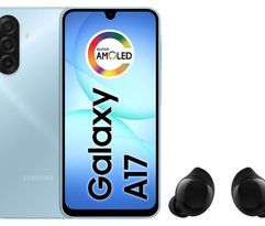 Smartphone Samsung Galaxy A17 256GB 4GB RAM Azul + Fone de Ouvido Bluetooth Buds Core