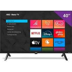 Smart TV 40" AOC Roku TV DLED Full HD 40S5045/78G