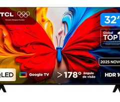 Smart TV 32" TCL Full HD QLED 35S5K Google TV 2 HDMI