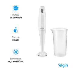 Mixer de Mão Elgin 200W Compacto Branco