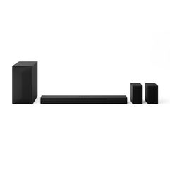 SoundBar e Subwoofer LG S60TR, 5.1 Canais Surround, USB e Bluetooth, 440W, Preto S60TR.ABRALLK