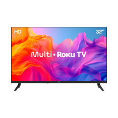 Smart TV Multi Roku 32" HD 3 HDMI 2 USB Compatível com Alexa e Google Home TL052M