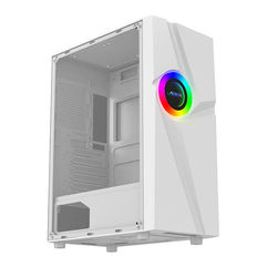 Gabinete Gamer Alseye 305-3 Mid-Tower Lateral de Vidro Branco 305-3-W