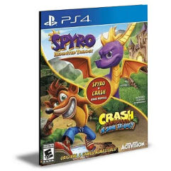 Pacote de jogo Spyro + Crash Remastered –PS4 – Mídia Digital