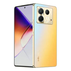 Smartphone Infinix Note 40 256 Gb câmera tripla de 108 Mp+ 32 MP tela de 6,78 FHD+120 Hz som JBL carregamento sem fio Gold