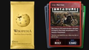 game de cartas da Wikipedia