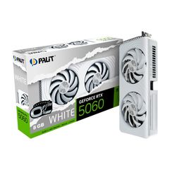 Placa de Video Palit GeForce RTX 5060 WHITE OC 8GB GDDR7 128bit 3-DP e HDMI NE75060U19P1-GB2063M