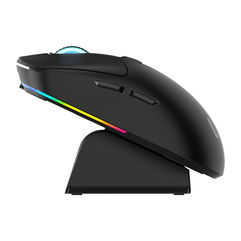 Mouse Magnus Mo421 Com Base Preto Warrior Preto