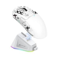 Mouse Gamer Sem Fio Attack Shark X11 PixArt PAW3311 Com Três Modos BT 2.4G E Base De Carregamento