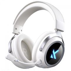 Headset Gamer MCHOSE X9 RGB Wireless Bluetooth Drivers de 53mm Surround 7.1 Branco