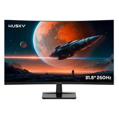 Monitor Gamer Curvo Husky Boreal 31.5" FHD 260Hz 1ms Adaptive Sync VA DisplayPort e HDMI HDR