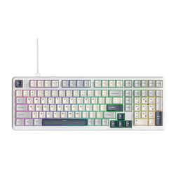 Teclado Mecânico Gamer Attack Shark X98 Layout 98 Teclas RGB Starlight White