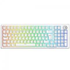 Teclado Mecânico Gamer SuperFrame Phantom RGB Wireless/Bluetooth Switch KTT WineRed Linear ABNT2