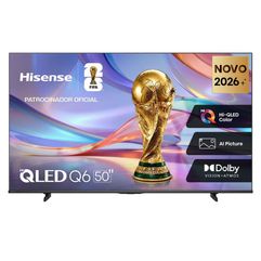 Smart TV Hisense 4K 50" Polegadas 50Q6QVV com Processador AI Dolby Vision