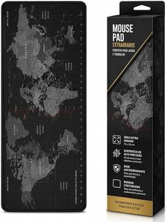 MOUSEPAD GAMER GRANDE MAPA MUNDI 70 x 35 cm x 3mm