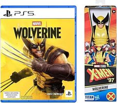[Pré-venda] Kit Marvels Wolverine PlayStation 5 + Boneco Wolverine Marvel Titan Heroes X-Men