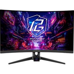 Monitor Gamer Curvo ASRock Phantom 27" FHD 280Hz 1ms VA FreeSync Premium DisplayPort e HDMI