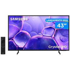 Smart TV 43" Samsung 4K UHD Crystal UHD