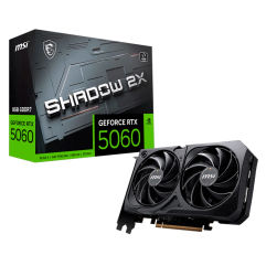 Placa de Vídeo NVIDIA GeForce MSI RTX5060 8GB GDDR7 128BITS SHADOW 2X OC