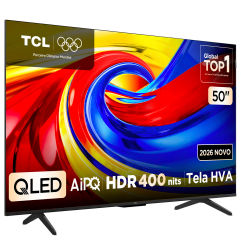 Smart TV TCL 50 Polegadas QLED 4K P7L WiFi Bluetooth Google TV HDR10