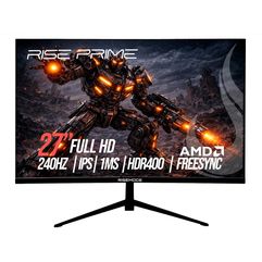 Monitor Gamer Rise Mode Prime 27 Full HD 240Hz 1ms IPS FreeSync HDR 400 HDMI e DisplayPort