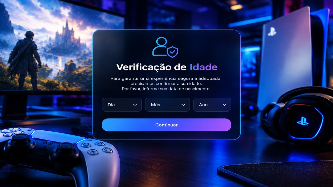 verificação de idade para games online