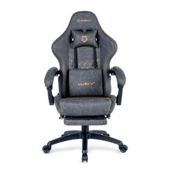 Cadeira Gamer Husky Tempest 700 Até 145kg Almofadas Reclinável 150º PU Descanso para Pés