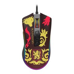 Mouse Gamer Redragon Harry Potter Grifinória RGB 12400 DPI Sensor Pixart PMW3327 USB